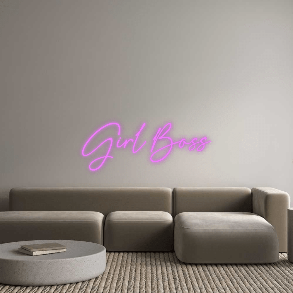 Custom Neon: Girl Boss - Mr Luciole