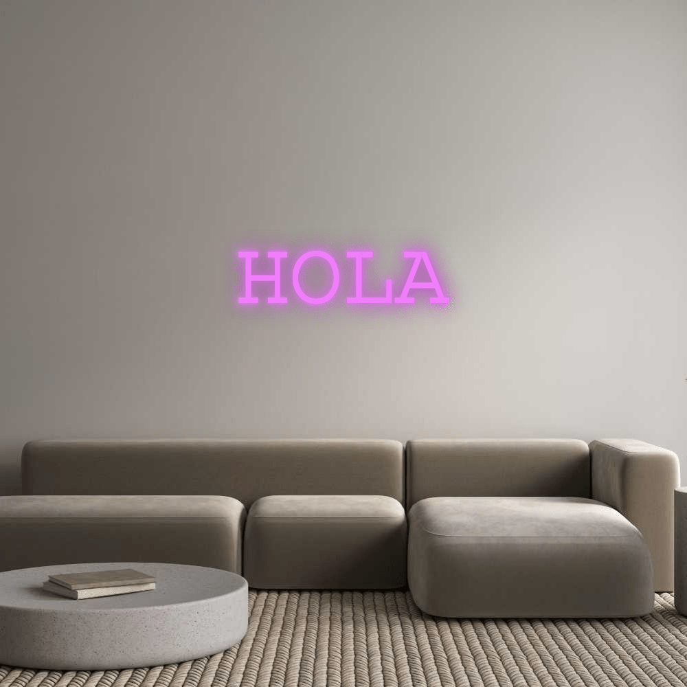 Custom Neon: HOLA - Mr Luciole