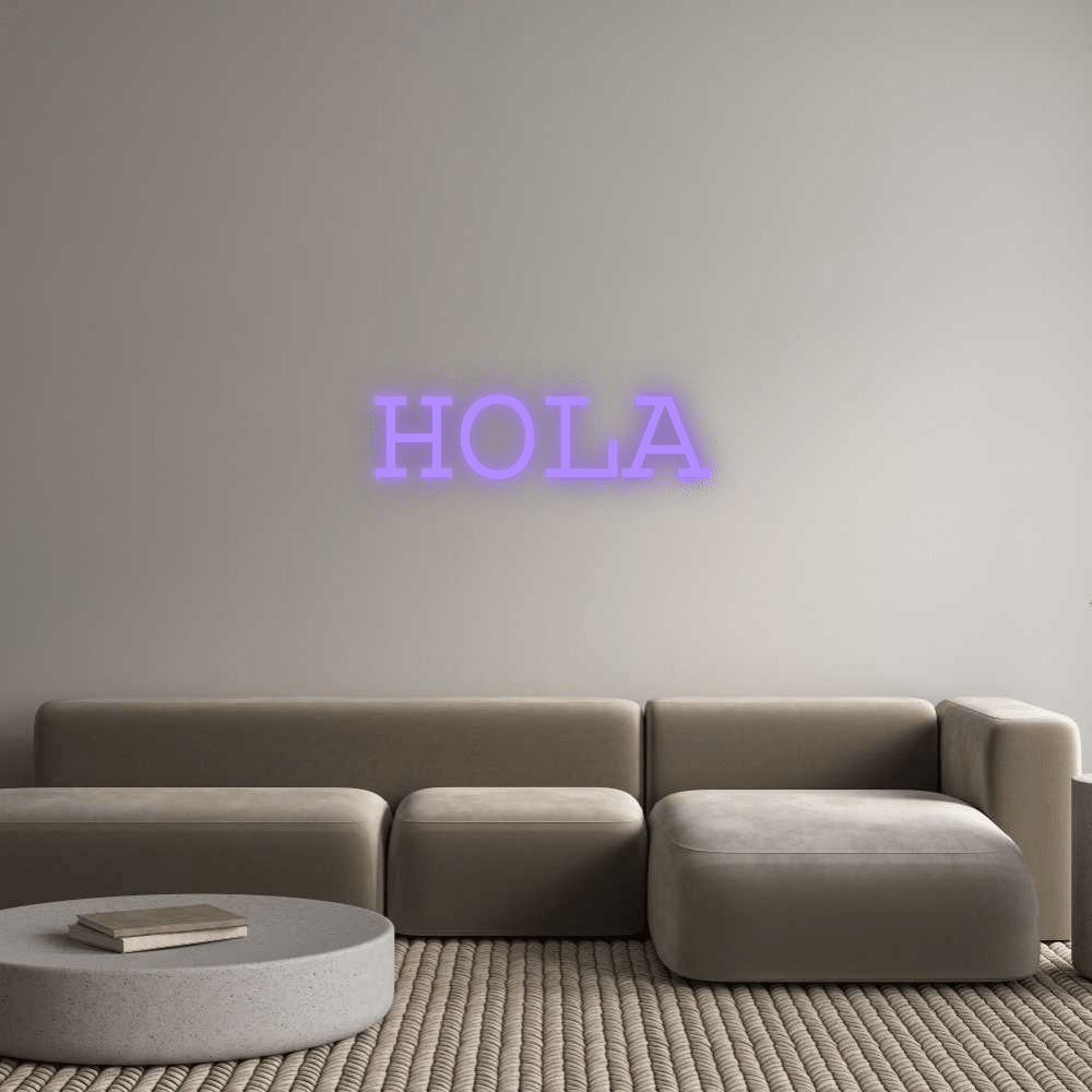 Custom Neon: HOLA - Mr Luciole