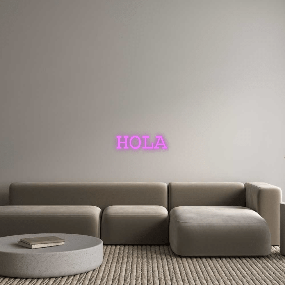 Custom Neon: HOLA - Mr Luciole