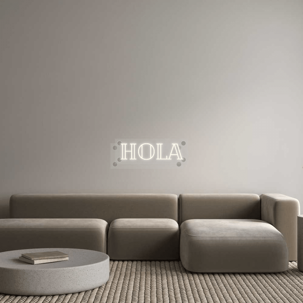 Custom Neon: HOLA - Mr Luciole