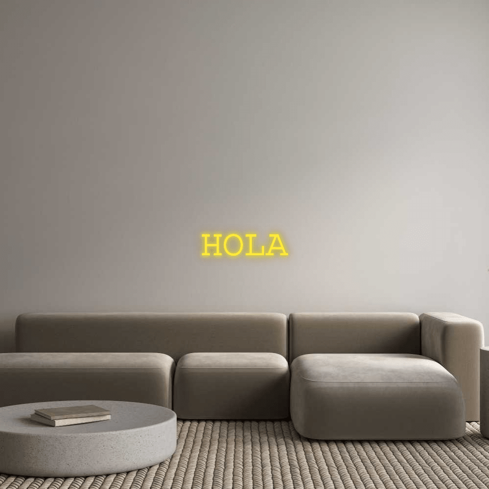 Custom Neon: HOLA - Mr Luciole