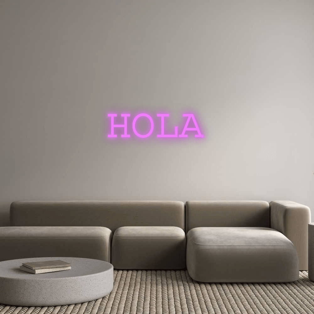 Custom Neon: HOLA - Mr Luciole