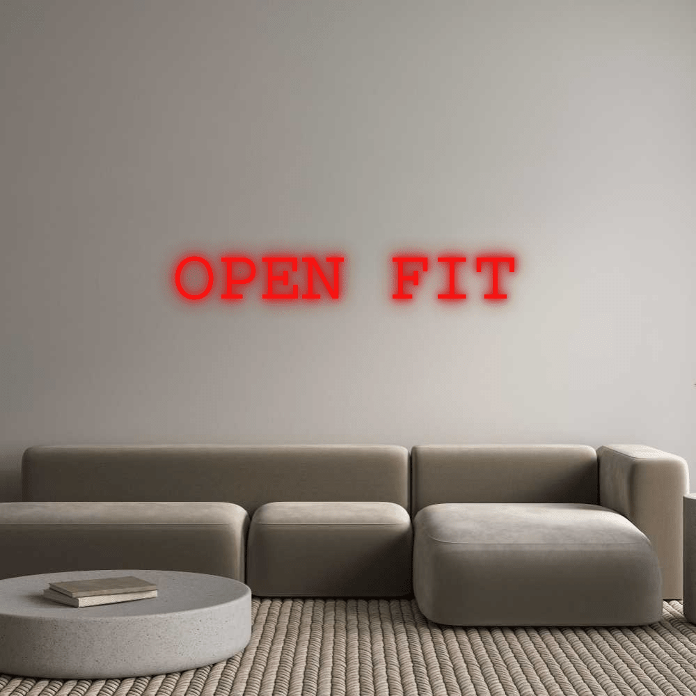 Custom Neon: OPEN FIT - Mr Luciole