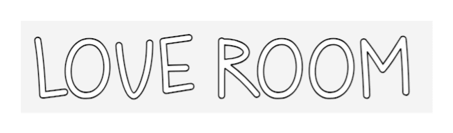 Custom Neon: LOVE ROOM - Mr Luciole