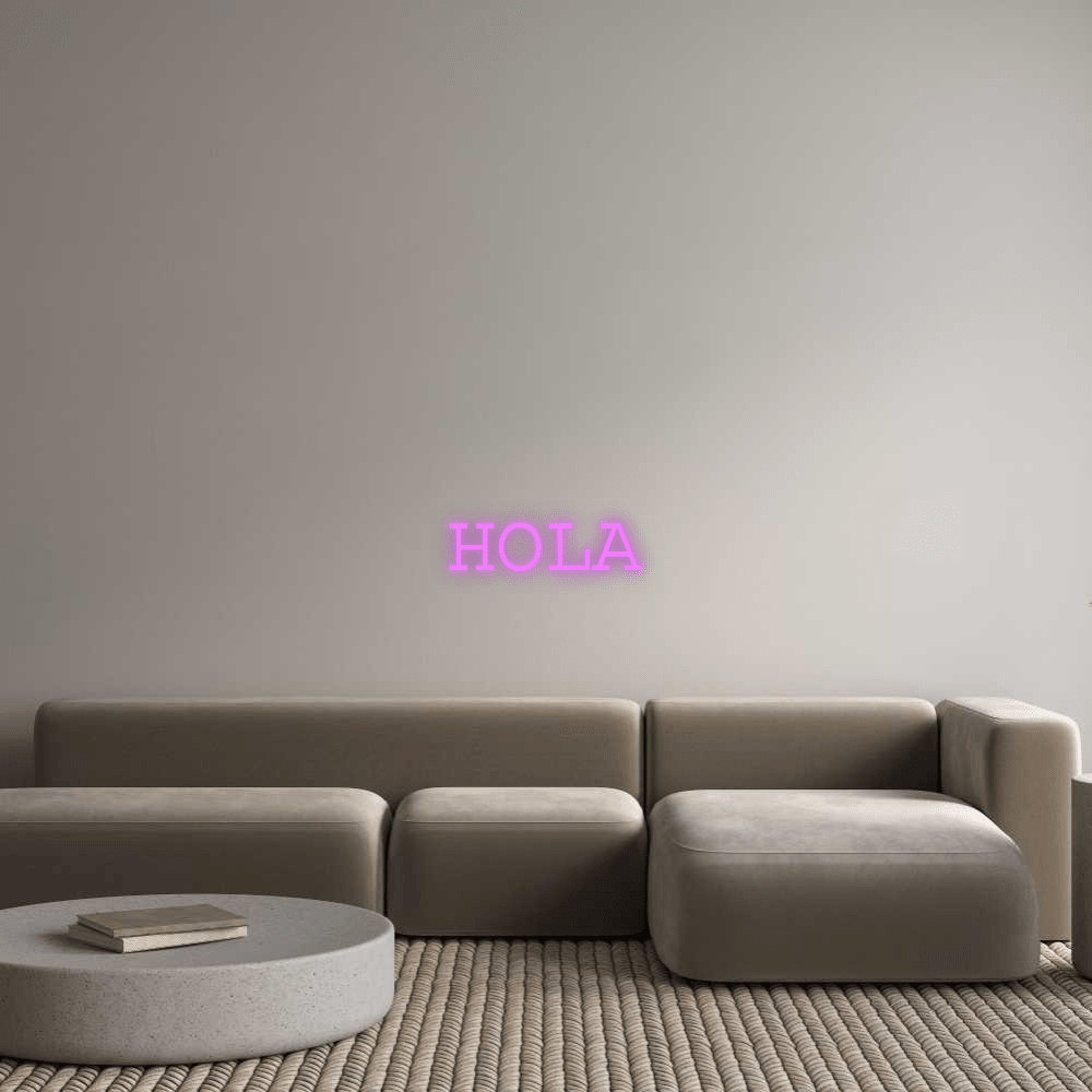 Custom Neon: HOLA - Mr Luciole