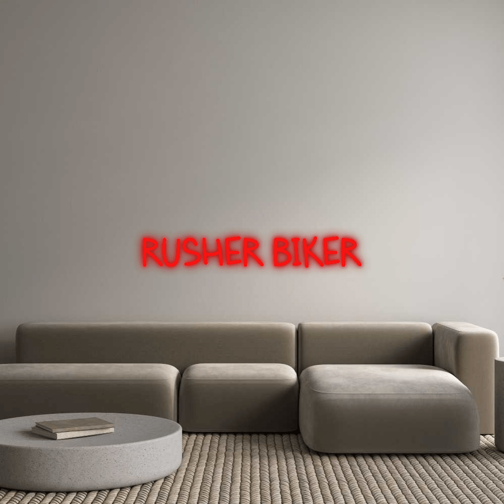 Custom Neon: RUSHER BIKER - Mr Luciole