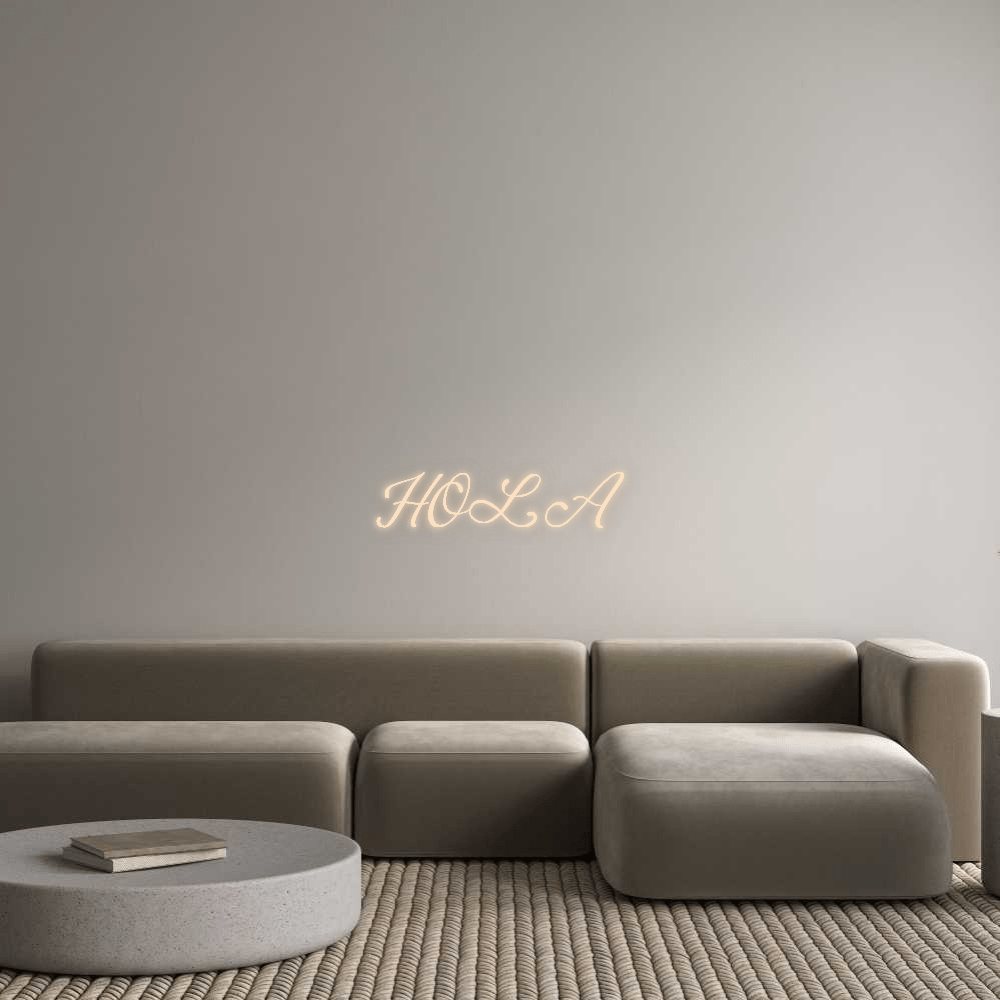 Custom Neon: HOLA - Mr Luciole